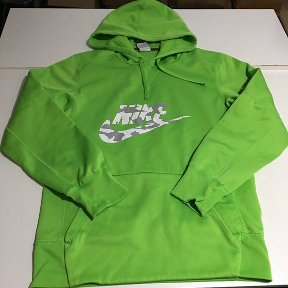Nike Therma-FIT Pullover Hoodie Sweatshirt Mens Small Green - Picture 1 of 9